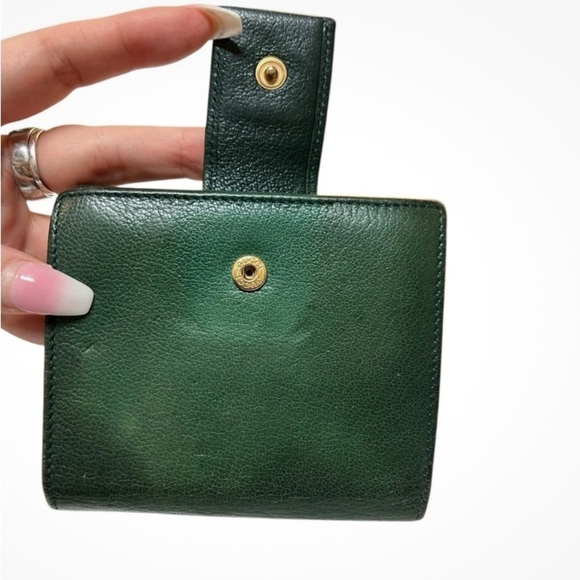 Gucci Dark Green Leather blondie compact Wallet with Logo - Picture 2 of 9